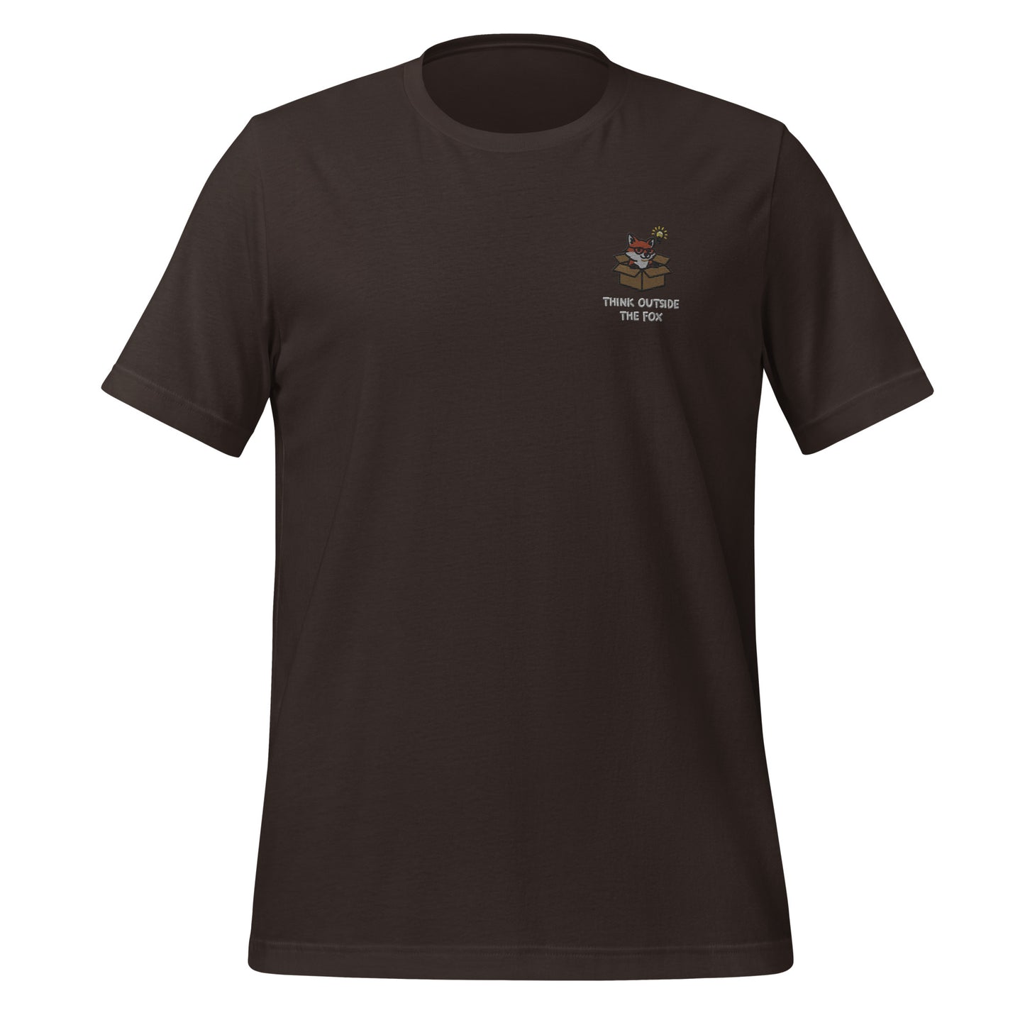 Think Outside The Fox Embroidered T-Shirt