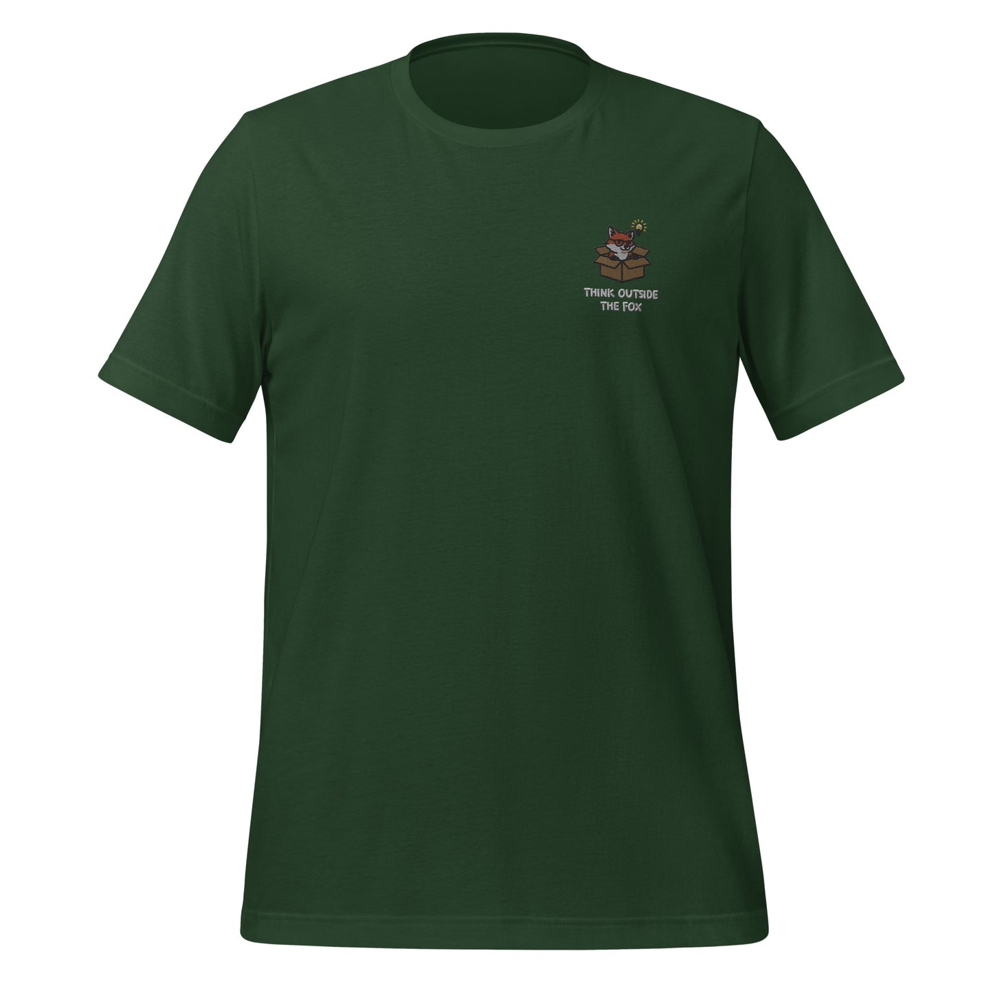 Think Outside The Fox Embroidered T-Shirt