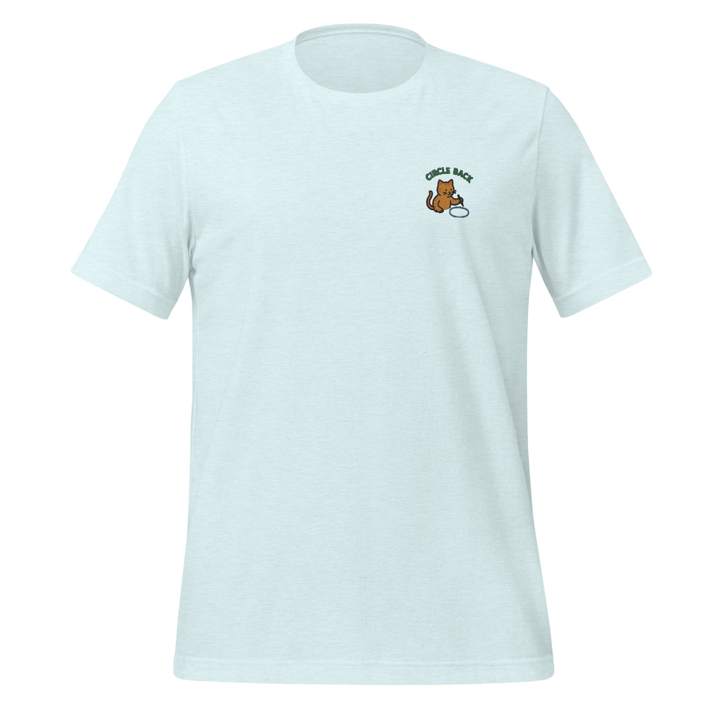 Circle Back Cat Embroidered T-Shirt
