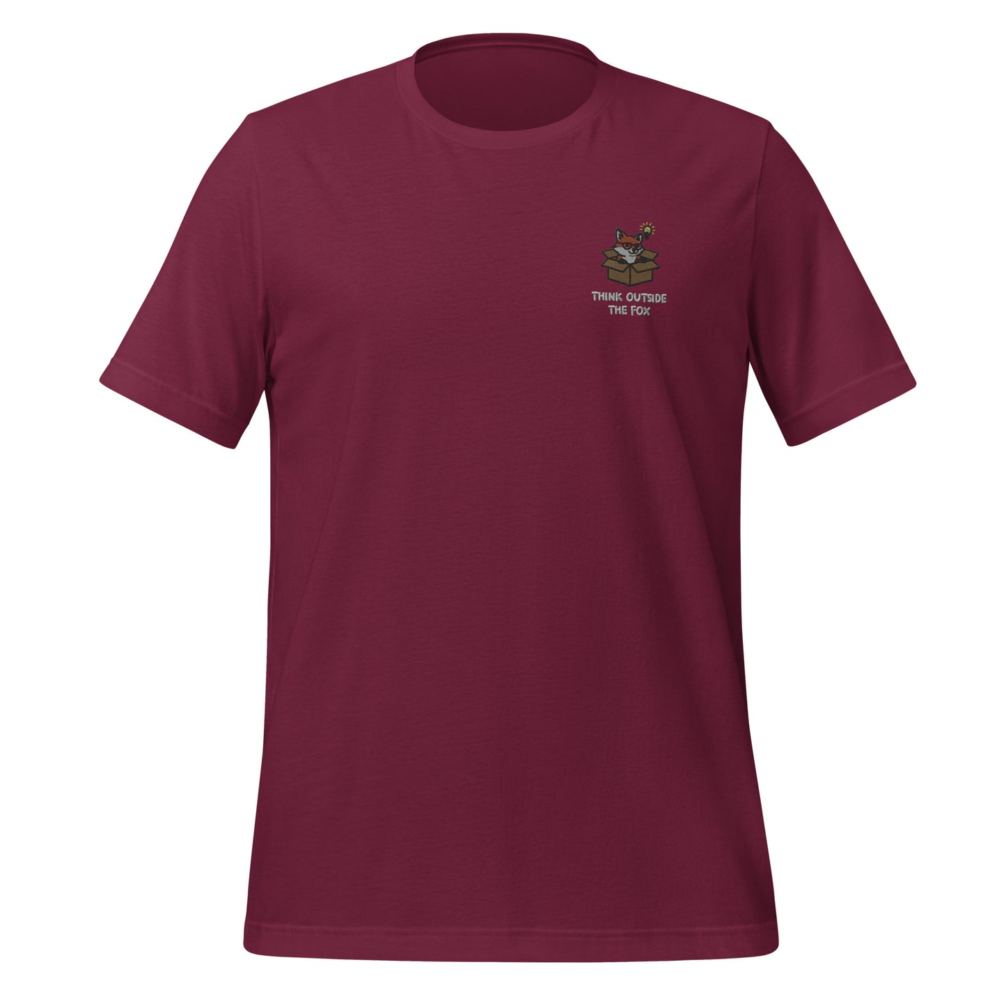 Think Outside The Fox Embroidered T-Shirt