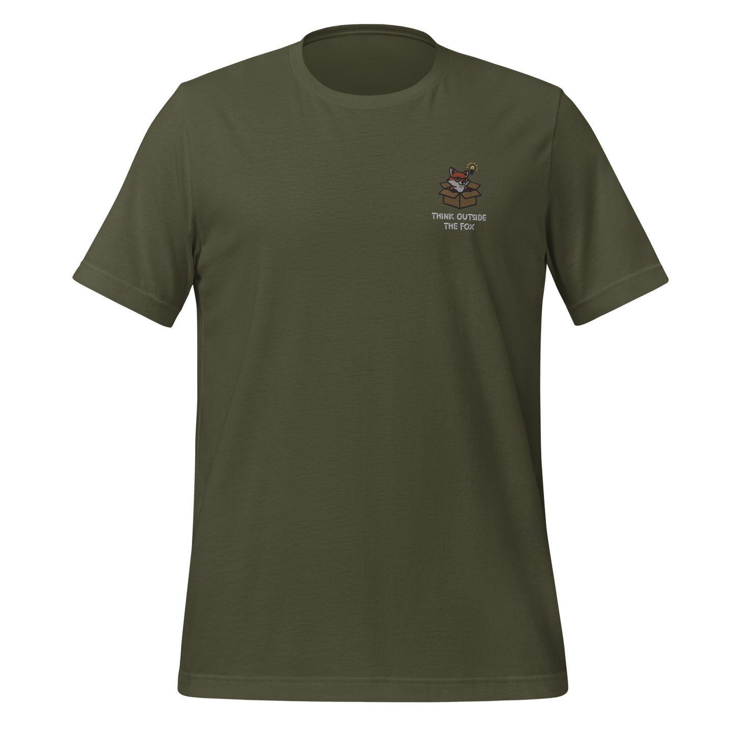 Think Outside The Fox Embroidered T-Shirt