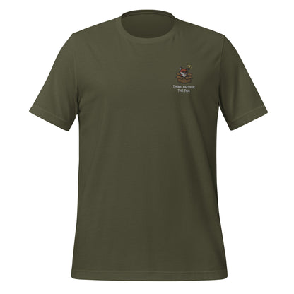 Think Outside The Fox Embroidered T-Shirt