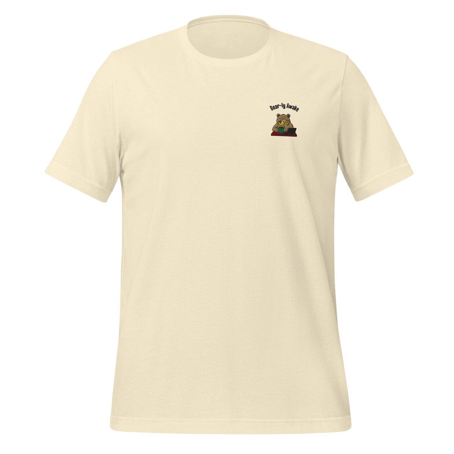 Bear-ly Awake Embroidered T-Shirt