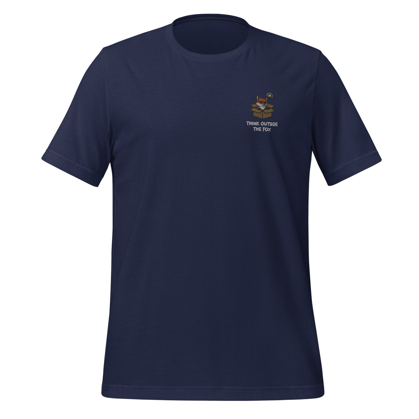 Think Outside The Fox Embroidered T-Shirt