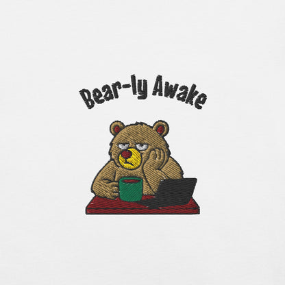 Bear-ly Awake Organic Embroidered Sweatshirt