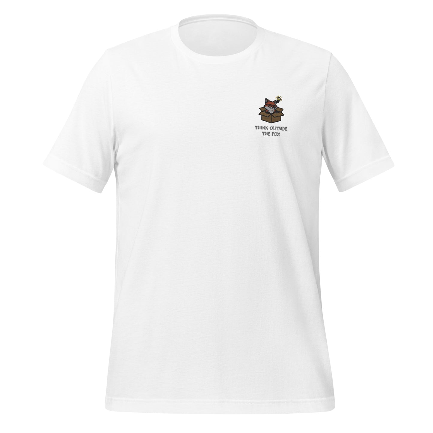 Think Outside The Fox Embroidered T-Shirt