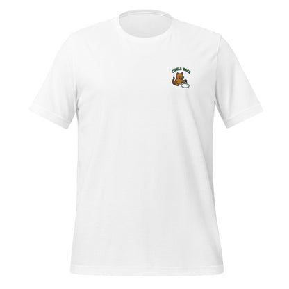 Circle Back Cat Embroidered T-Shirt